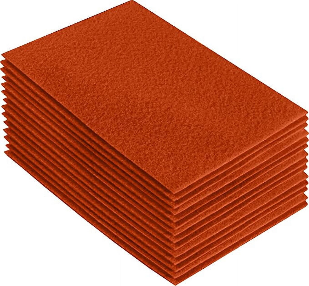 FabricLA Acrylic Felt Sheets For Crafts - Soft Precut 9" X 12" Inches (22.5cm X 30.5cm) Felt Squares - Use Felt Fabric Craft Sheets for DIY, Hobby, Costume, And Decoration - Orange, 24 Pieces